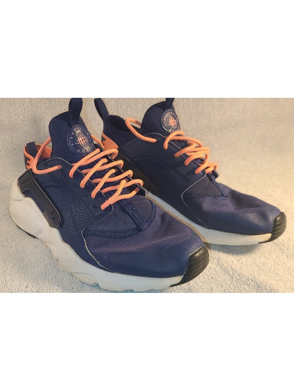 Nike Huarache Run Ultra Navy White Trainers Youth  Size 6Y 847568-401